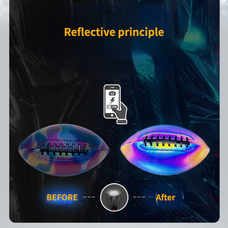 Reflective American Football No 9 PU Rugby For Game Training