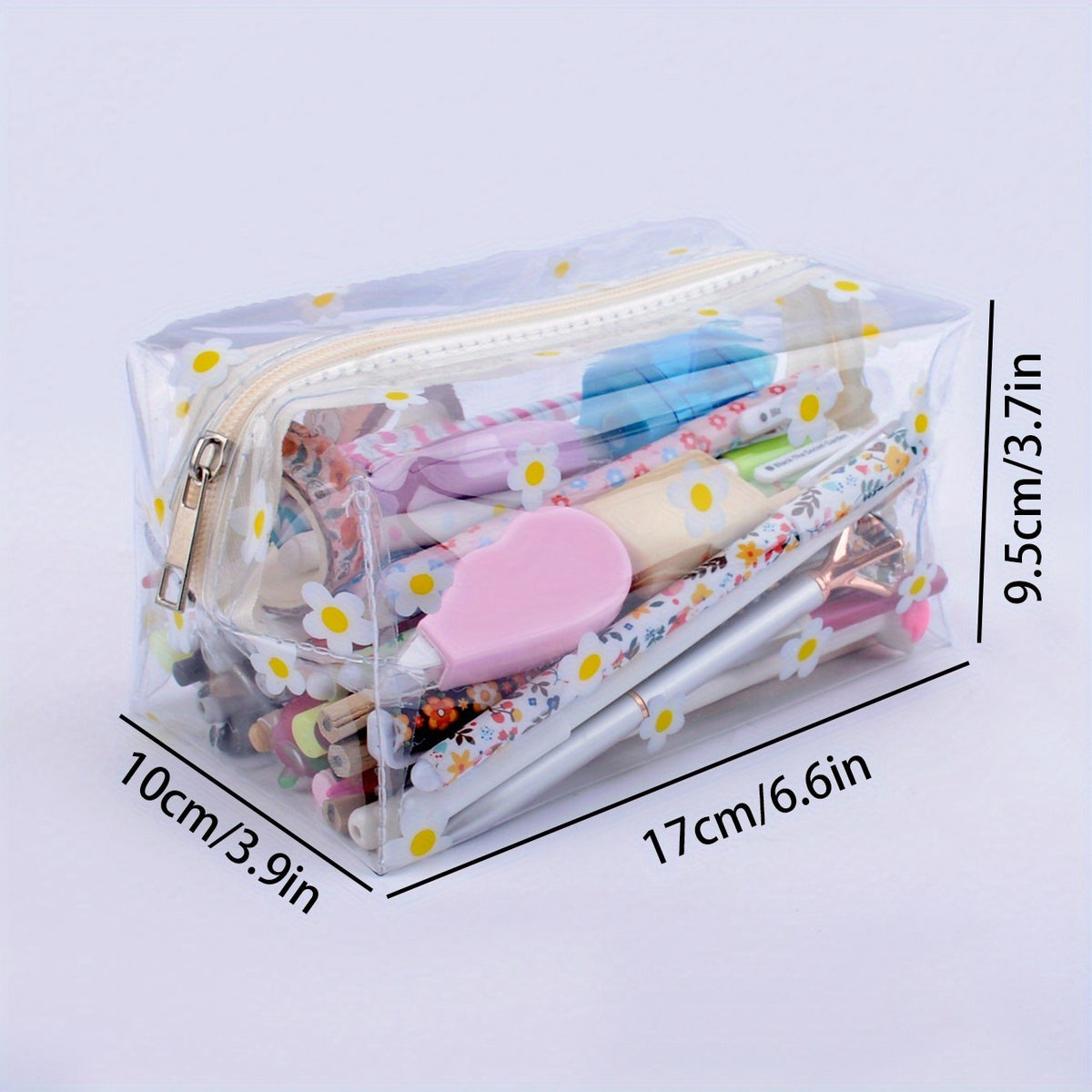 PVC Waterproof Toiletry Bag Chrysanthemum Small Fresh