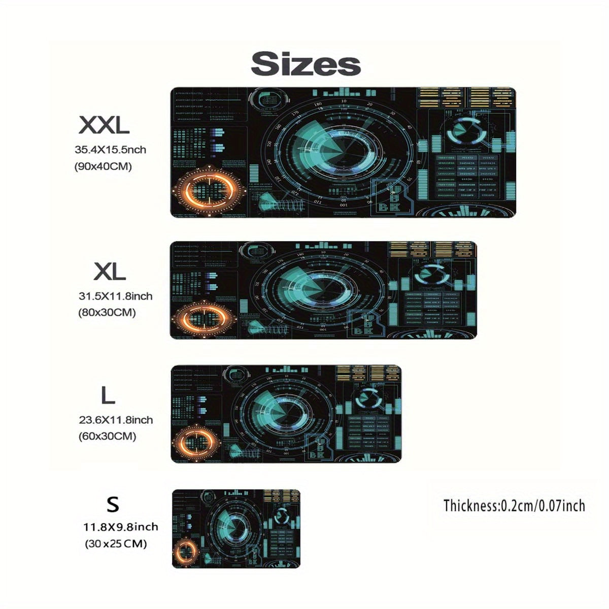 Modern Mousepad Office Keyboard Mouse Mat Gaming Mouse Pad