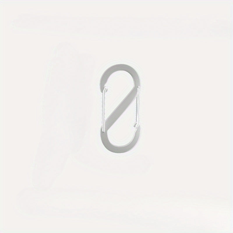 6pcs S Shaped Carabiners Outdoor Aluminium Alloy 8 Shaped Clip Multifunctional