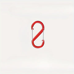6pcs S Shaped Carabiners Outdoor Aluminium Alloy 8 Shaped Clip Multifunctional