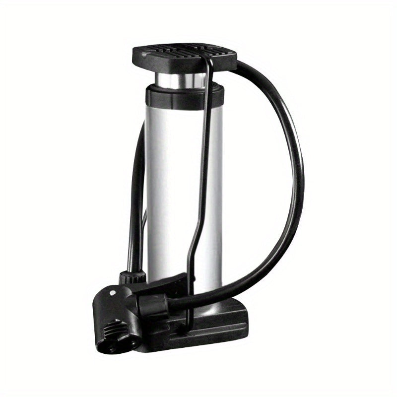 1PC Portable Bike Floor Pump with Gauge Foot Activated for Quick Inflation