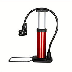 1PC Portable Bike Floor Pump with Gauge Foot Activated for Quick Inflation