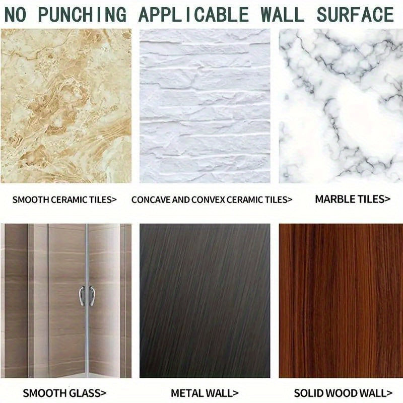 4pcs Acrylic Wall Hook Adhesive Punch Hanging Hook