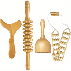 Wooden Massage Tools for Body Shaping and Lymphatic Drainage