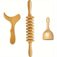 Wooden Massage Tools for Body Shaping and Lymphatic Drainage