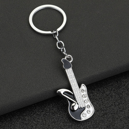Guitar Pendant Keychain for Car Keys Backpacks Wallets