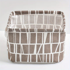 2pcs Small Fresh Fabric Desktop Storage Box Organizer