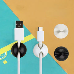 5pcs Circular Cable Sorting Device Data Cable Storage And Organization