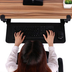 Ergonomic Clamp Keyboard Tray Under Desk Slide-Out Mouse Platform Easy Assembly