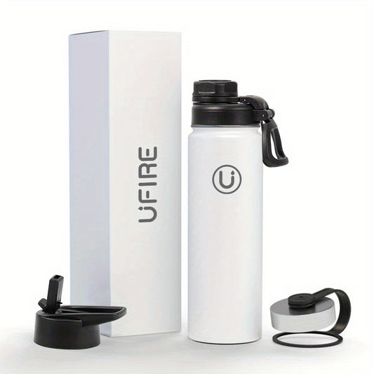 304 Sports Insulated Water Bottle 22oz - Keeps Beverage Cold 24H Hot 12H