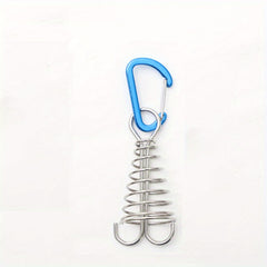 5pcs Aluminum Deck Tent Pegs Guyline Wind Rope Anchors