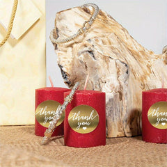 500pcs Roll Golden Thank You Sticker for Birthday