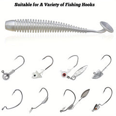 10pcs Paddle Tail Swimbaits Soft Baits Fishing Tackle For Saltwater Freshwater