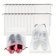 5 Pcs Travel Shoes Storage Pouches Lightweight Drawstring Bags