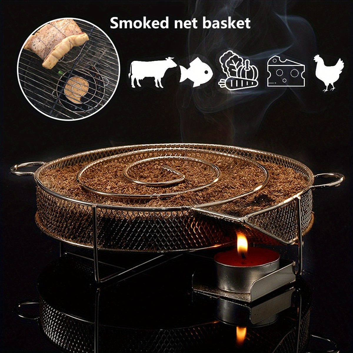 Stainless Steel Cold Smoke Generator for Kettle