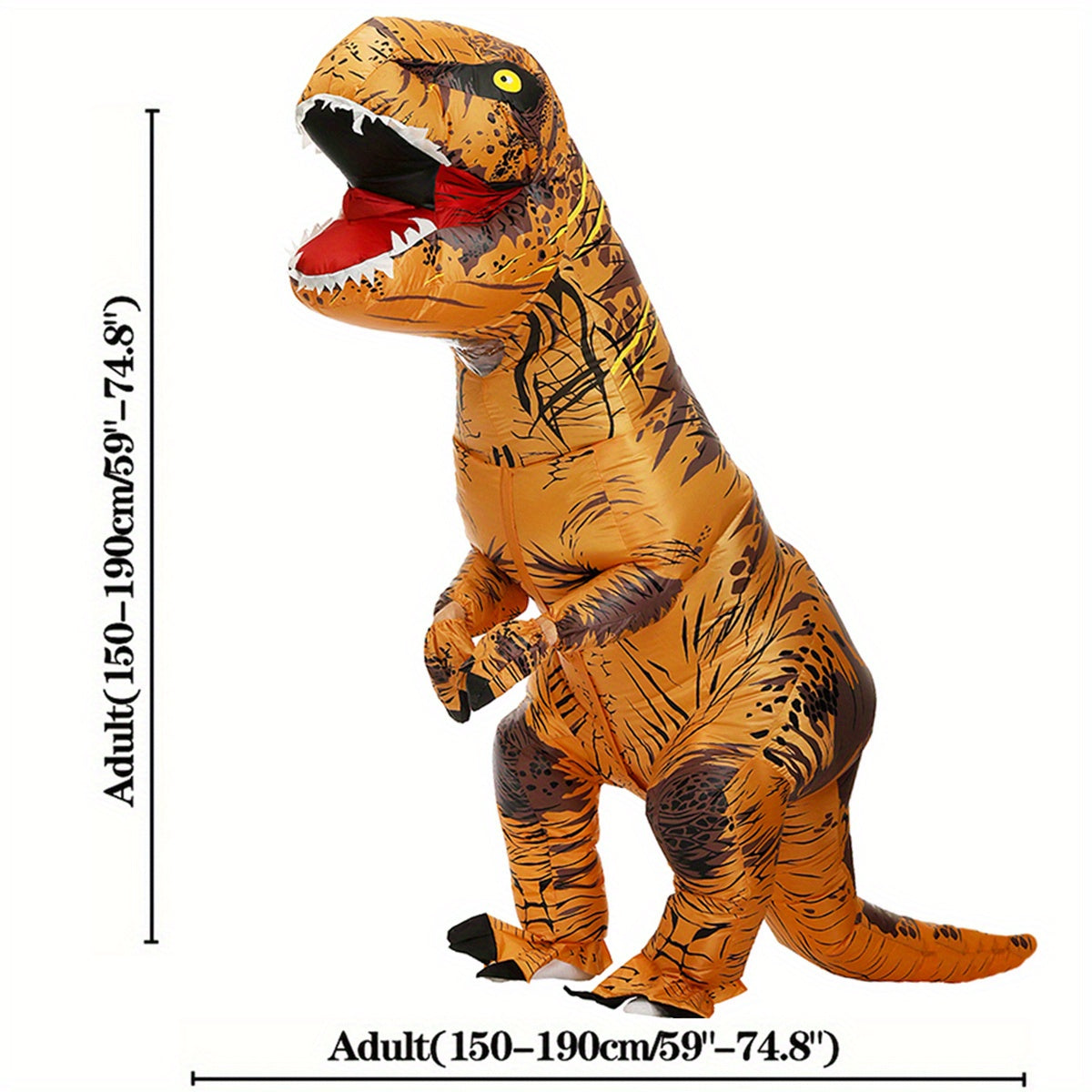 Adult T Rex Dinosaur Inflatable Costume Halloween Cosplay & Purim Party Suit