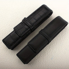 Pen Pouch Holder Real PU Washing Pen Bag