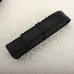Pen Pouch Holder Real PU Washing Pen Bag