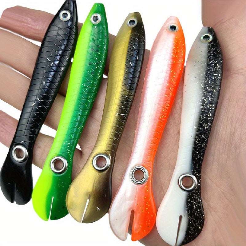 12pcs Soft Bionic Cranky Loach Lure for Fishing