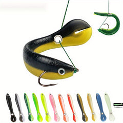 12pcs Soft Bionic Cranky Loach Lure for Fishing