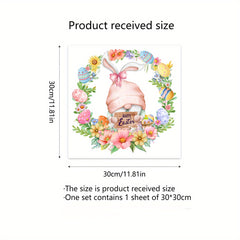 Happy Easter Wall Sticker Decoration Self-adhesive Decal