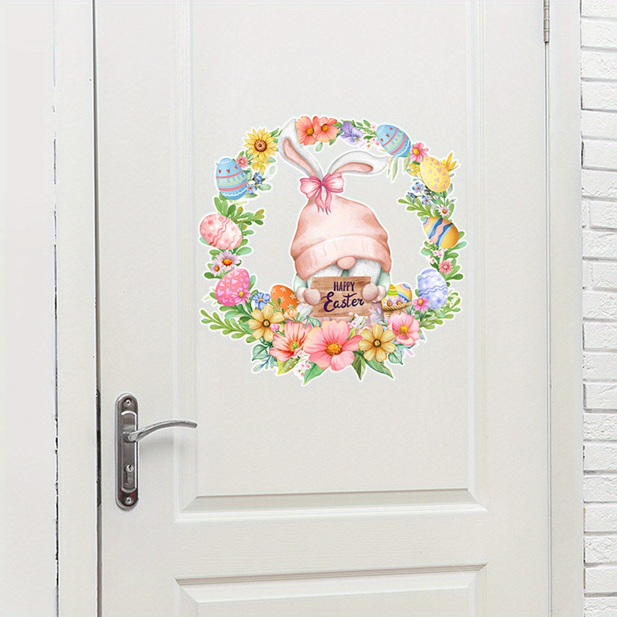Happy Easter Wall Sticker Decoration Self-adhesive Decal