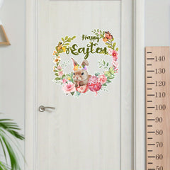 Happy Easter Wall Sticker Decoration Self-adhesive Decal
