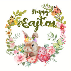 Happy Easter Wall Sticker Decoration Self-adhesive Decal