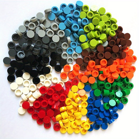 200pcs 1x1 Round Special Brick ABS Building Block Small Particle Bulk Bric