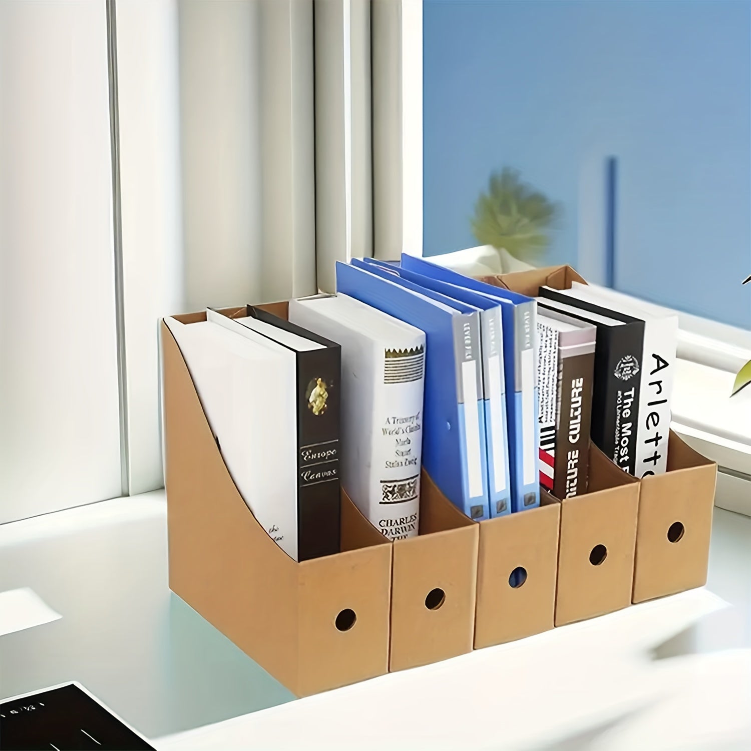 Paper File Storage Box Desk Organizer Desktop File Holder