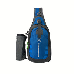 Casual Crossbody Backpack with Water Bottle Holder