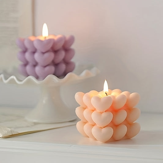 Handcrafted Heart Aromatherapy Candle for Weddings Birthdays
