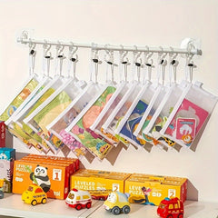 5pcs A6 Mesh Zipper Pouch File Bag Waterproof Zipper Folder