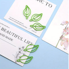 10pcs Stainless Steel Green Paper Clips Rustproof Metal Clips Durable Book Clip