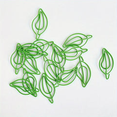 10pcs Stainless Steel Green Paper Clips Rustproof Metal Clips Durable Book Clip