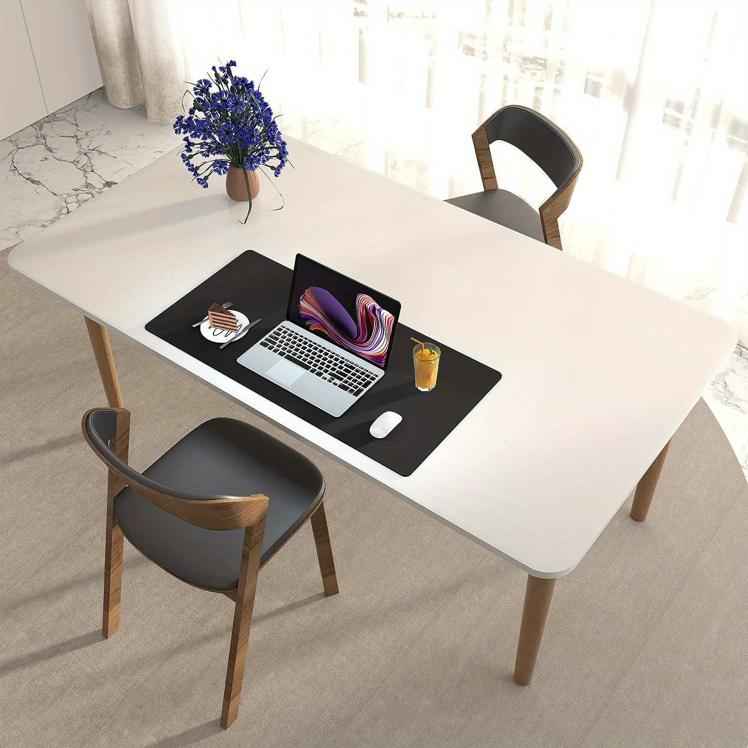 Non Slip Desk Pad Mouse Pad PU Leather Desktop Writing Pad