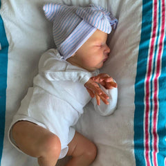 20in Soft Silicone Reborn Baby Doll Sleeping Girl Toy Visible Veins Cloth Body N
