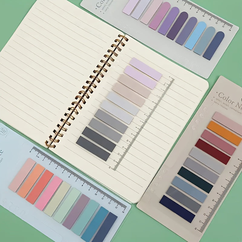 Morandi Index Sticky Notes PET Translucent Slim Bookmarks