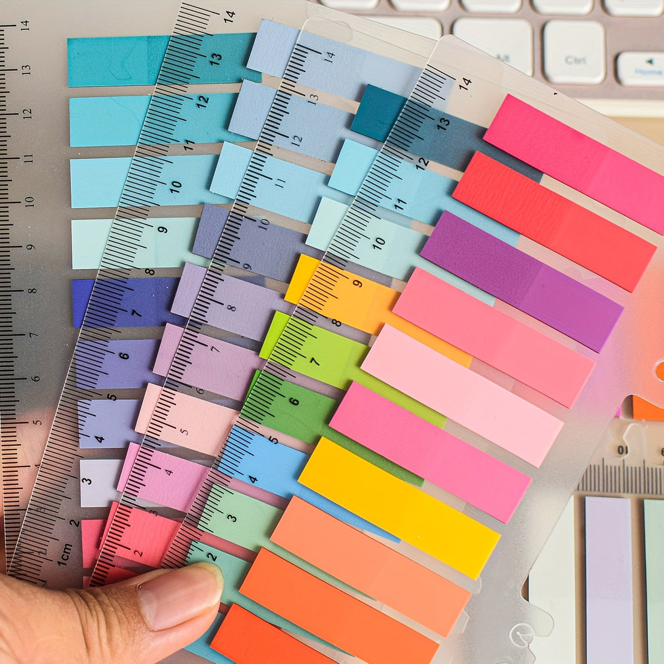 Morandi Index Sticky Notes PET Translucent Slim Bookmarks