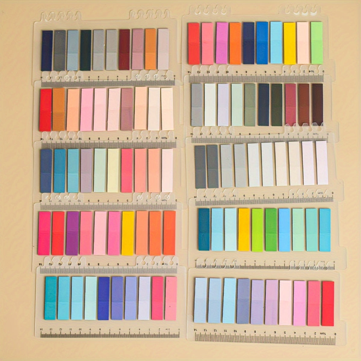 Morandi Index Sticky Notes PET Translucent Slim Bookmarks