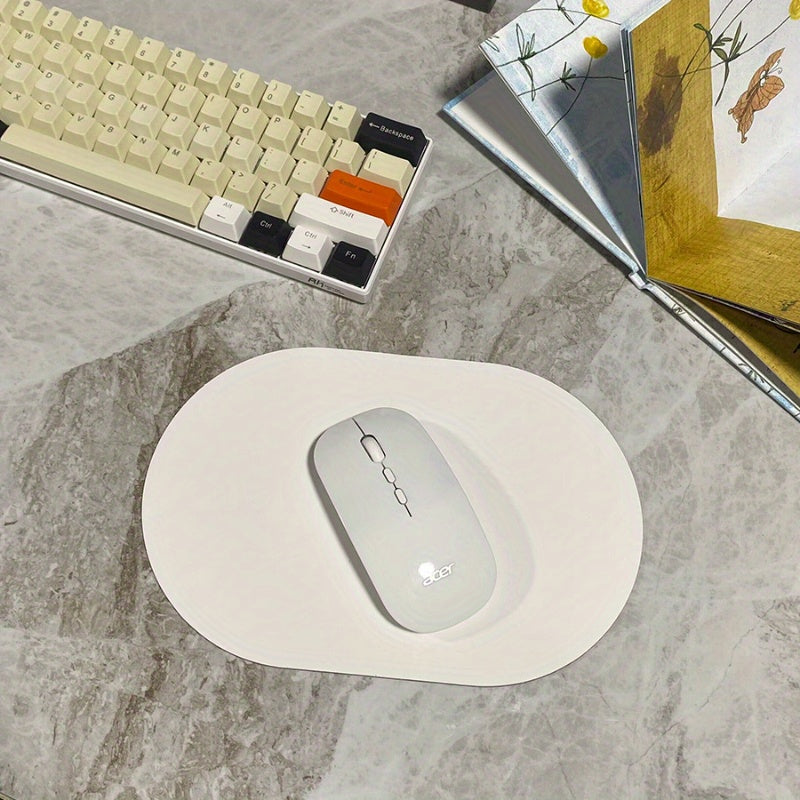 Faux Leather Mouse Pad Waterproof Non-slip Multiple Colors Office Home
