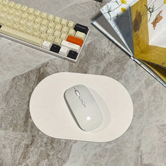 Faux Leather Mouse Pad Waterproof Non-slip Multiple Colors Office Home