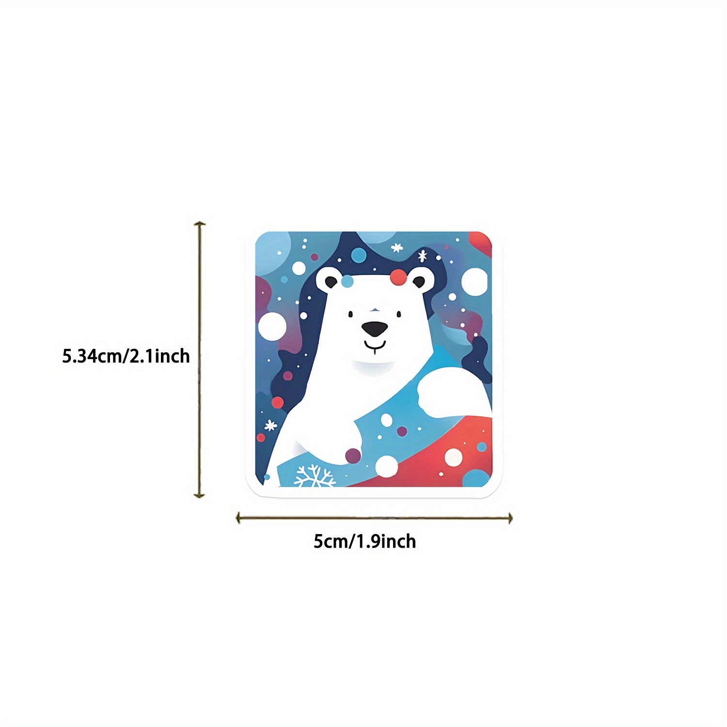50 Christmas Fun Waterproof Doodle Sticker For Laptop PC Tablet
