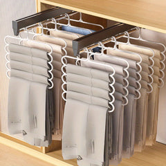 Pants Rack Space Saving Organizer for Clothes