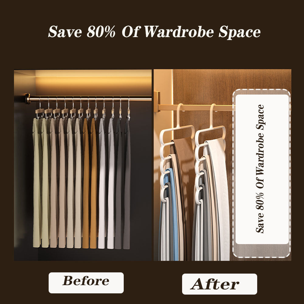 Pants Rack Space Saving Organizer for Clothes