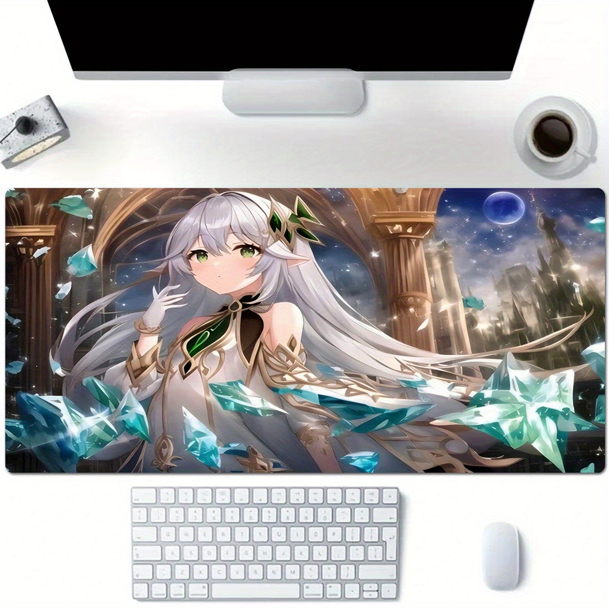 Anime Couple Mouse Pad Non-slip Game Work Mouse Pad 4 Sizes