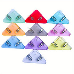 6pcs Corner Clip Test Paper Storage Triangle Clip File Folder Stationery