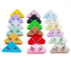 6pcs Corner Clip Test Paper Storage Triangle Clip File Folder Stationery