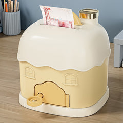 Portable Coin Piggy Bank Year's Cabin Storage Box